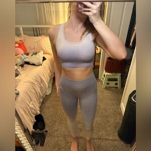 AYBL Light Purple/Lavender Ombré Sports Bra and Leggings Set